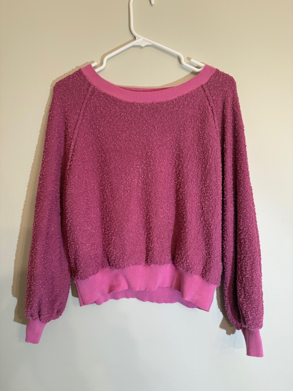 VICI Cozy Pink Textured Pullover Sweater